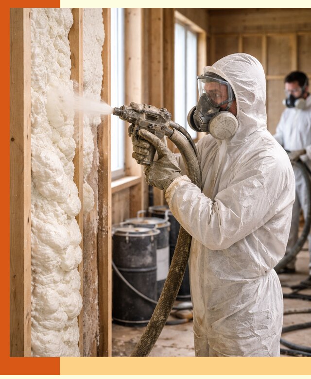 Утепление каркасного дома пенополиуретаном в Нижнеудинске