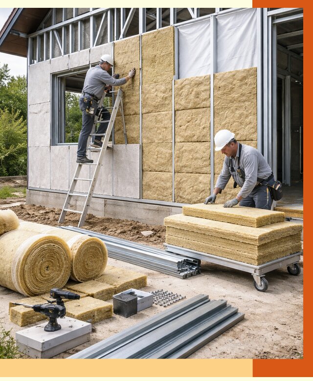 Утепление дома из ЛСТК в Нижнеудинске от 5289 руб./м² — профессионально | ТепломастерНжк