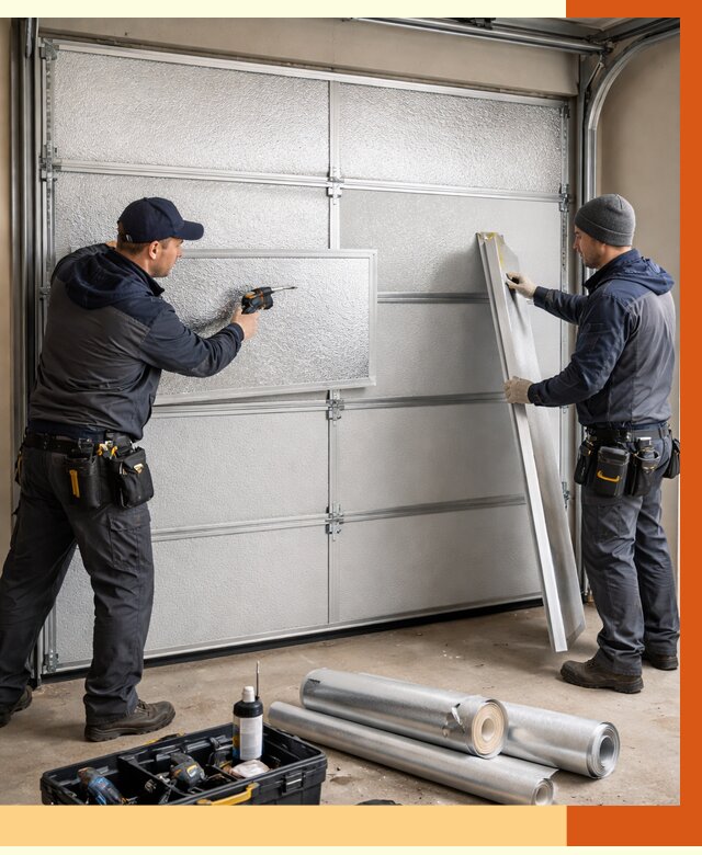 Утепление гаражных ворот в Нижнеудинске от 7984 руб/м2 — надежно и быстро | ТепломастерНжк