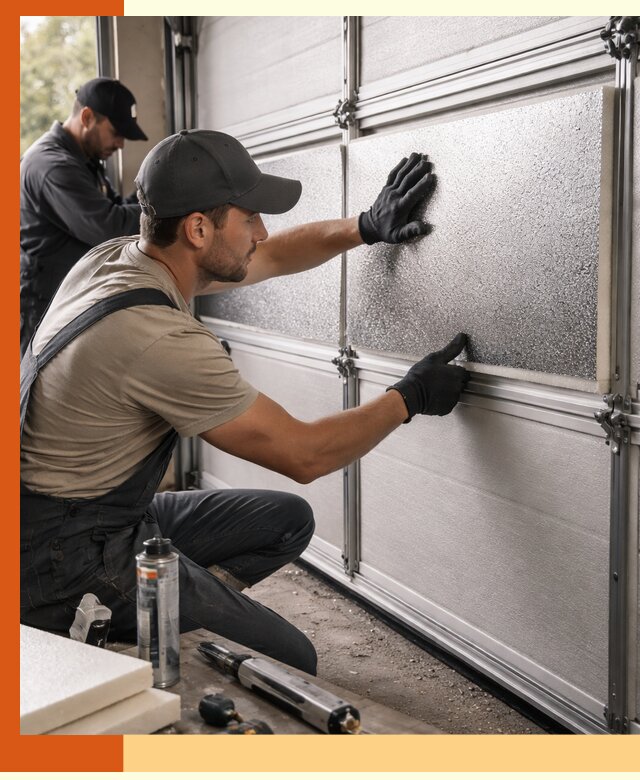 Утепление гаражных ворот в Нижнеудинске качественно и надежно