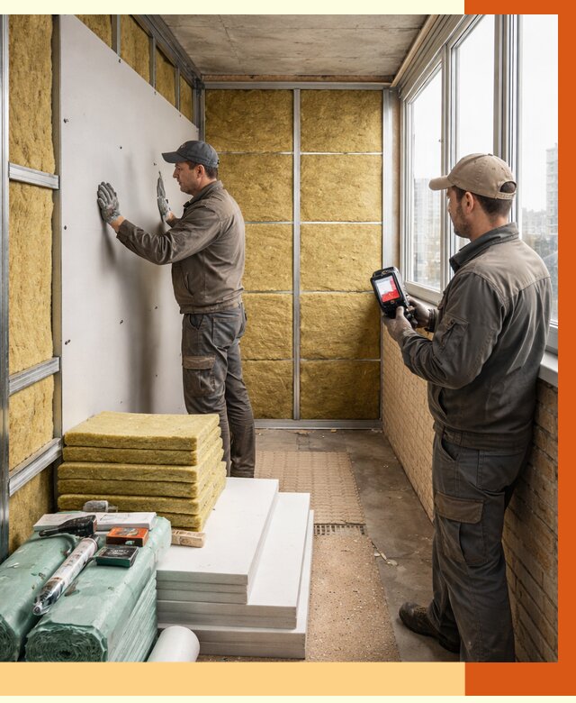 Утепление балкона в Нижнеудинске от 4577 руб. под ключ | ТепломастерНжк