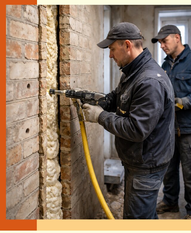 Межстеновое утепление пенополиуретаном в Нижнеудинске