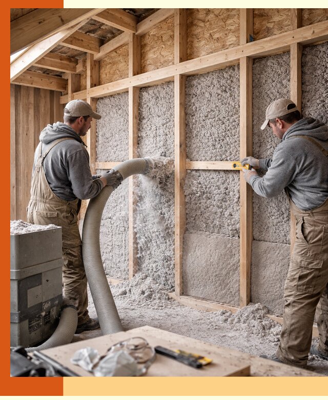 Утепление эковатой стен, потолков и перекрытий в Нижнеудинске