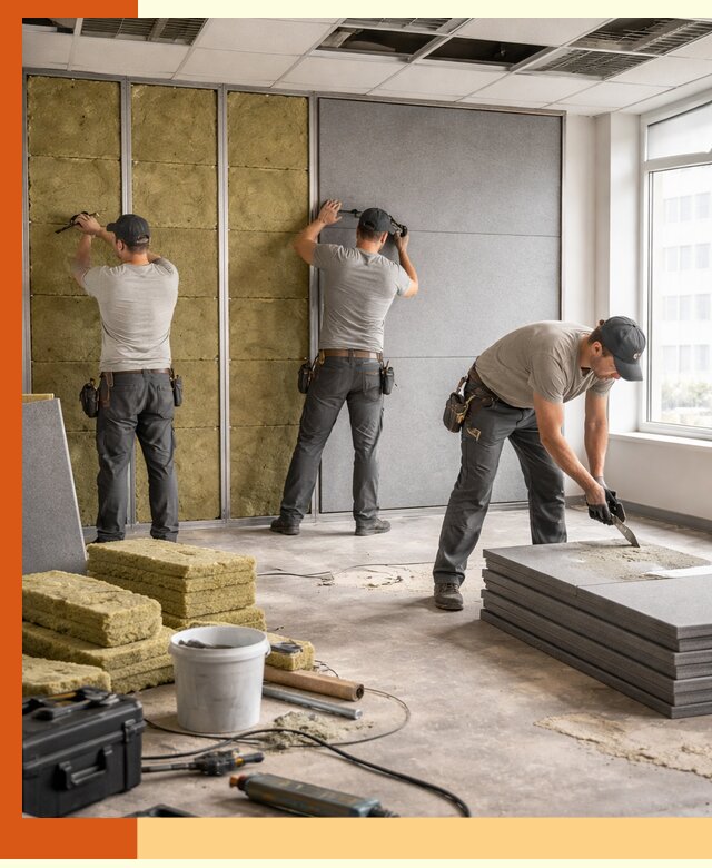 Профессиональная шумоизоляция офисов в Нижнеудинске для комфорта сотрудников