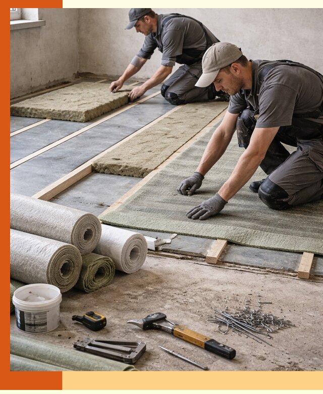 Шумоизоляция пола в Нижнеудинске — профессиональная звукоизоляция помещений