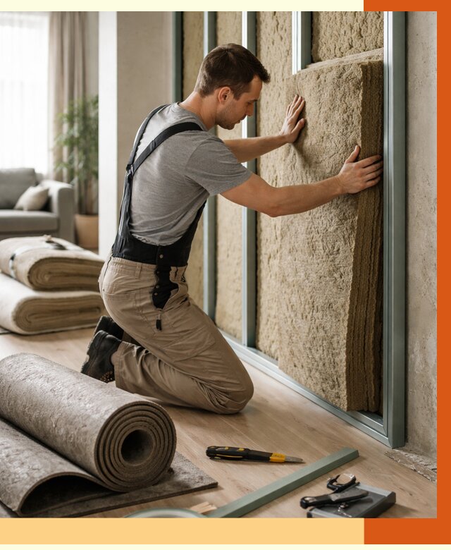 Шумоизоляция перегородок в Нижнеудинске от 1678 руб. за м2 — ТепломастерНжк