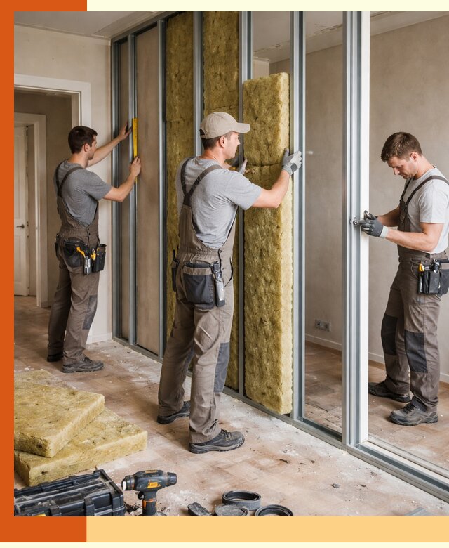 Шумоизоляция межкомнатных перегородок в Нижнеудинске эффективно и надёжно