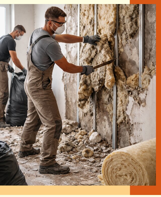 Демонтаж старого утеплителя в Нижнеудинске от 3560 руб. — работы под ключ | ТепломастерНжк