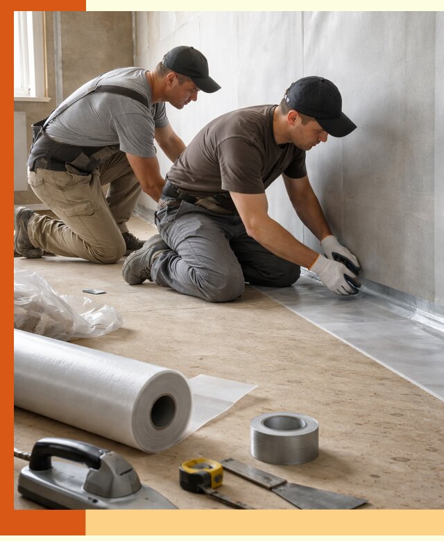 Монтаж пароизоляции для дома и помещений в Нижнеудинске